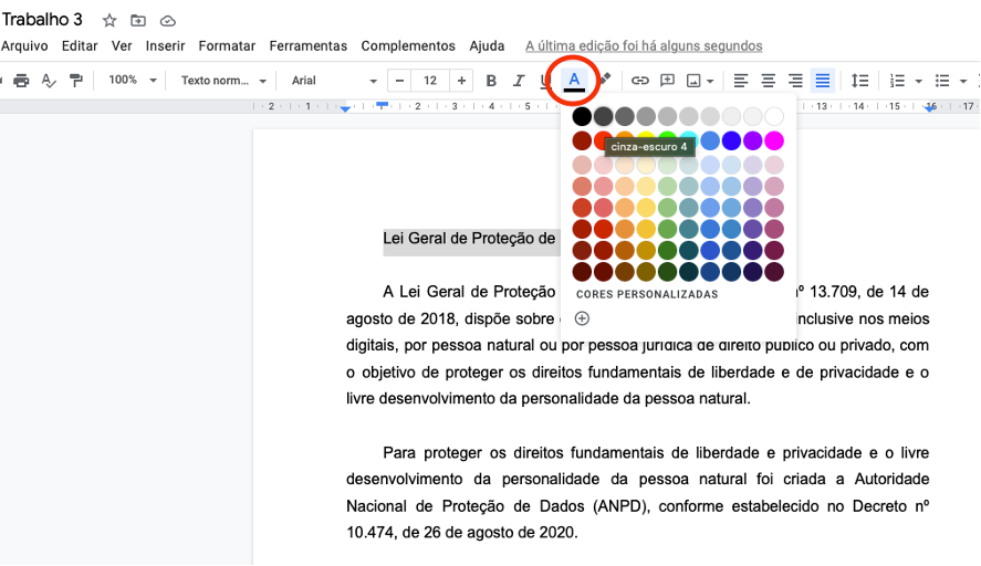 Formatação de textos com estilos