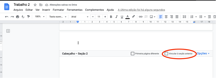 Criando o Sumário