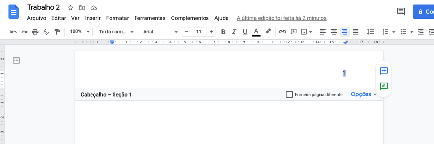 Criando o Sumário
