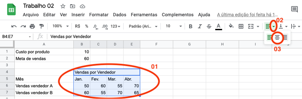 Formatação de textos com estilos
