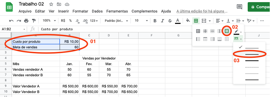 Formatação de textos com estilos