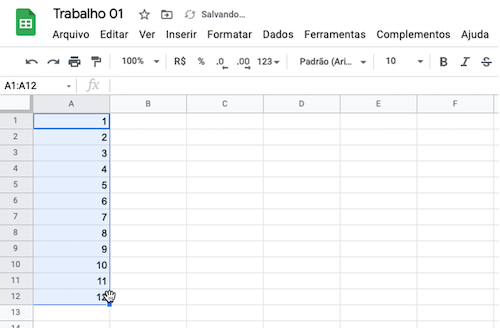 Projeção e Fórmulas